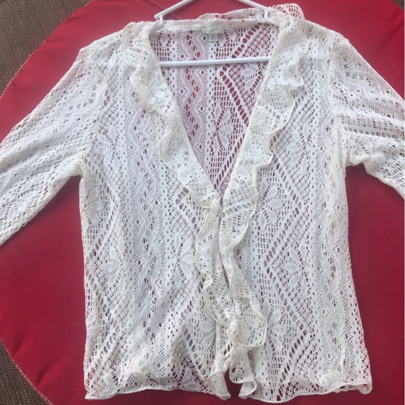 J. Jill Crochet Sweater - Picture 8 of 9